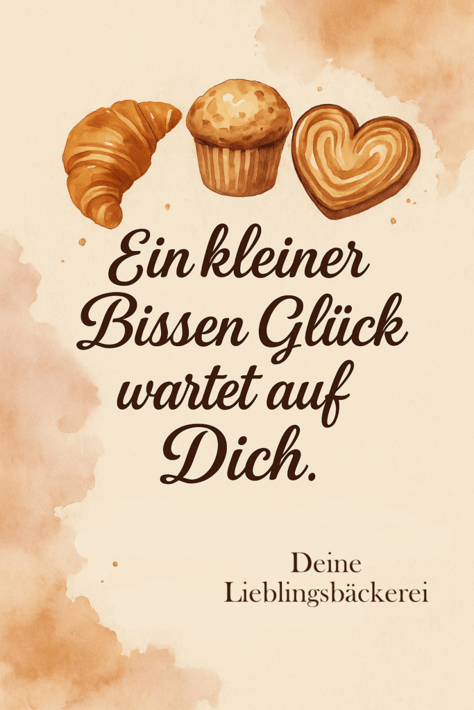 Dankbarkeit in der Bäckerei mit Glück
