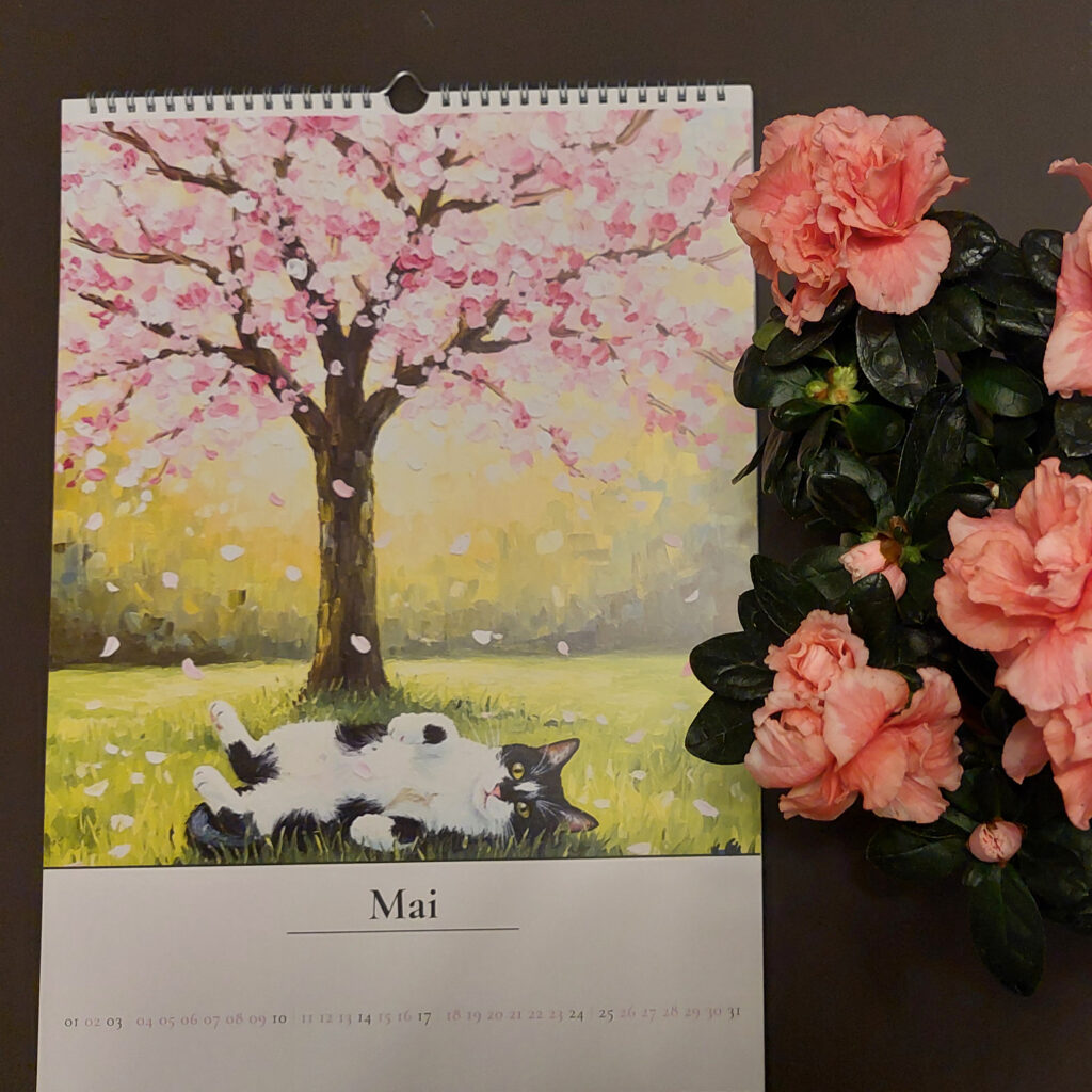 Katzenkalender in Premiumqualität, Monatsbild Mai